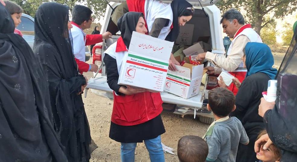 خدمترسانی هلالاحمر کهگیلویهوبویراحمد در مناطق محروم با همکاری سپاه پاسداران