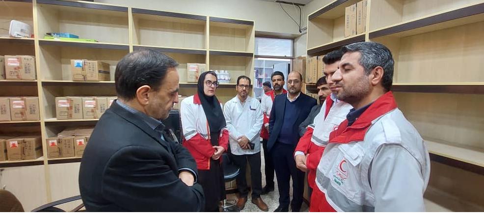 بازدید معاون بهداشت، درمان و توانبخشی هلالاحمر کشور از ظرفیتهای درمانی هلال احمر کهگیلویه و بویراحمد
